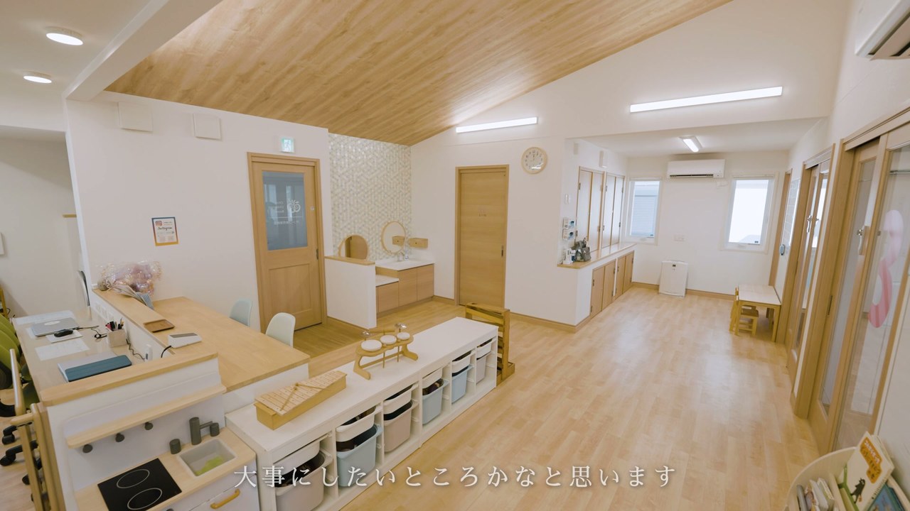 木のぬくもりのある保育室