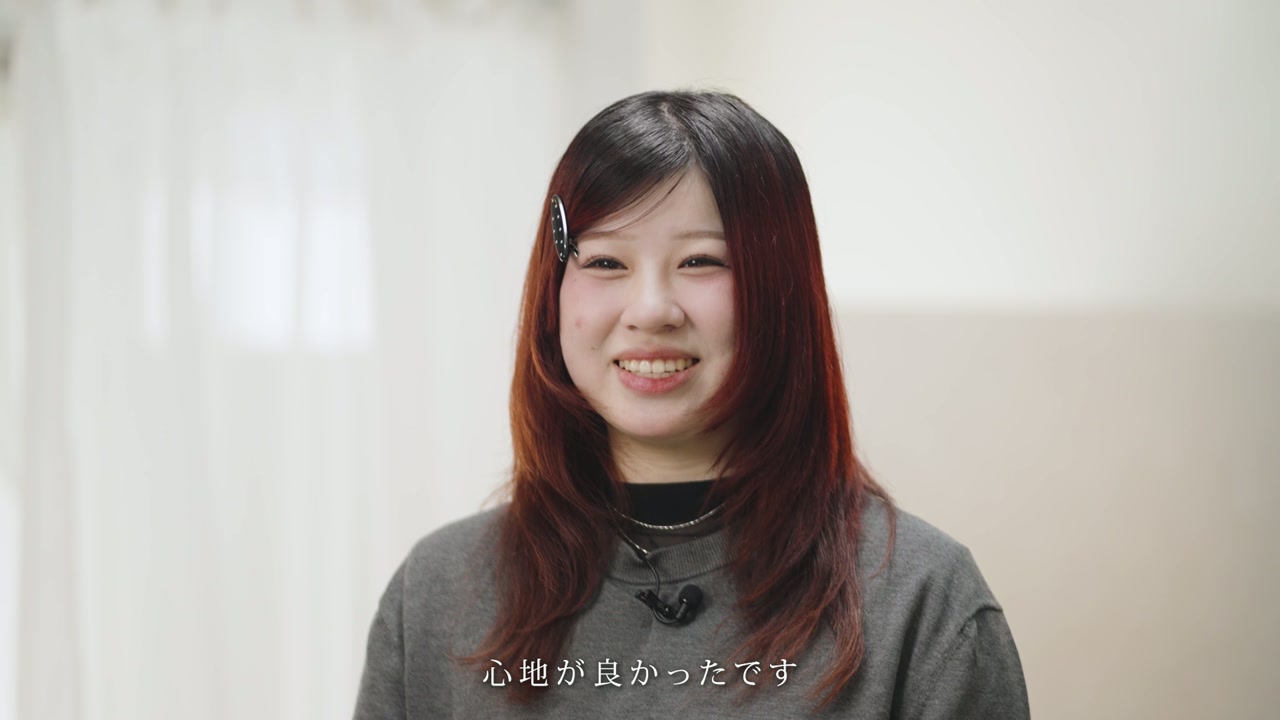 笑顔で語るスタッフ ／「心地が良かったです」
